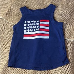 Cat & Jack Fourth of July Tank size 12m NWOT